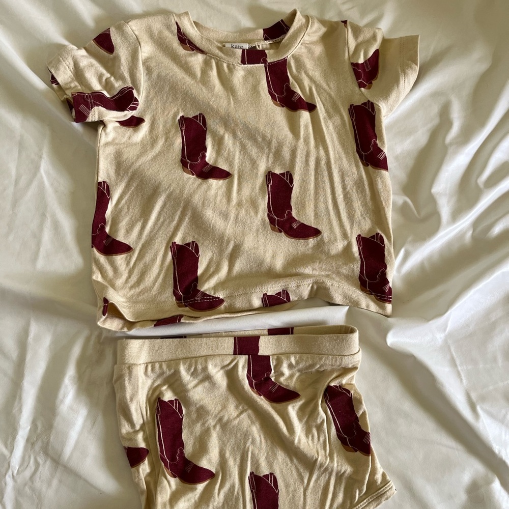 Kate Quinn 12-18 cowboy boot top and matching bloomers